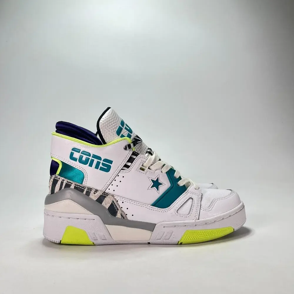 Converse ERX 260 White Rapid Teal Mid Top Casual Sneakers Shoes Youth Size 5.5